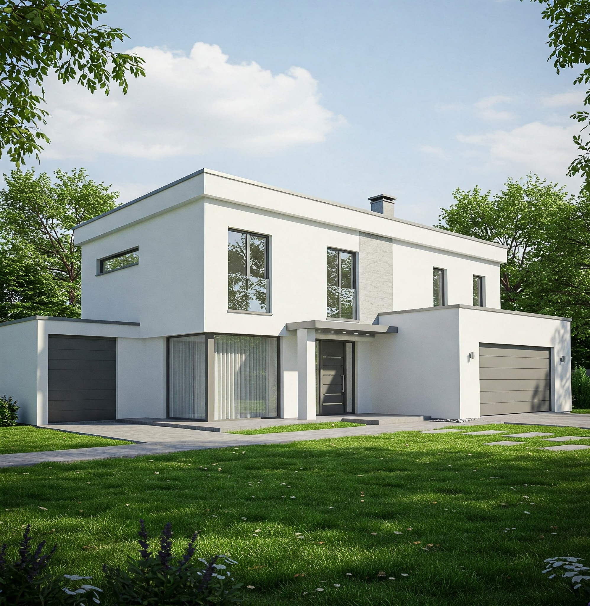 An example of new modern home construction. This is an example of the high level of quality remodeling T&L Remodeling offers 